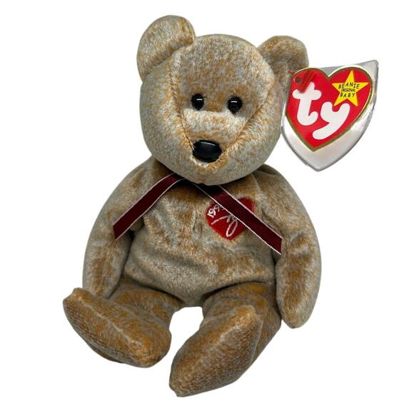 TY BEANIE BABIES 1999 SIGNATURE BEAR Plush Stuffed Animal - Picture 1 of 5